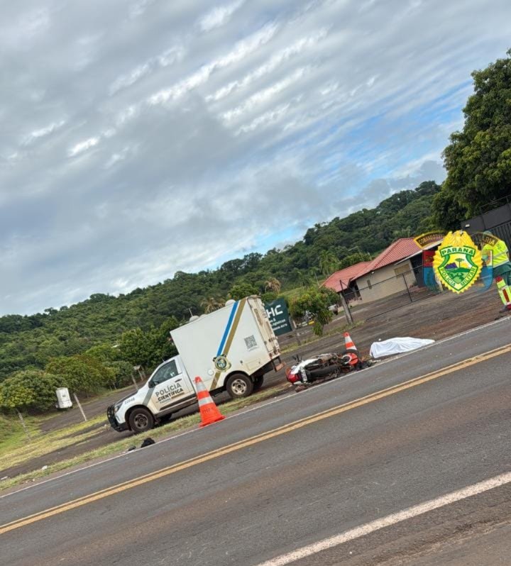 Trágico Acidente na PR-323 em Sertanópolis: Motociclista morre em Colisão Frontal