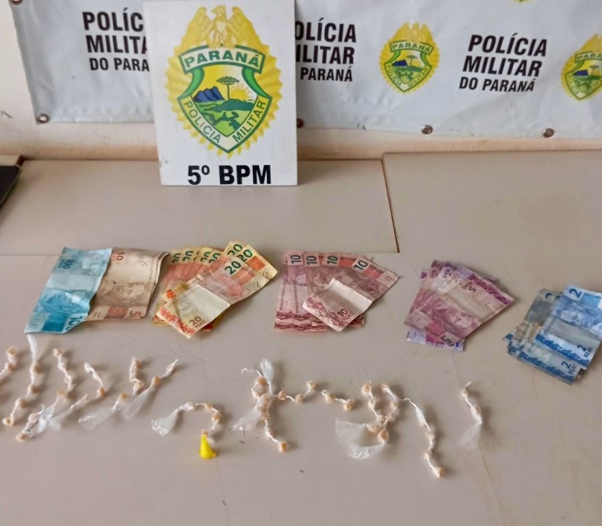 Homem é preso por tráfico de drogas pela PM em Londrina