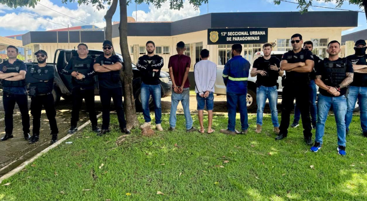Trio é preso por roubo, incêndio e associação criminosa em Paragominas