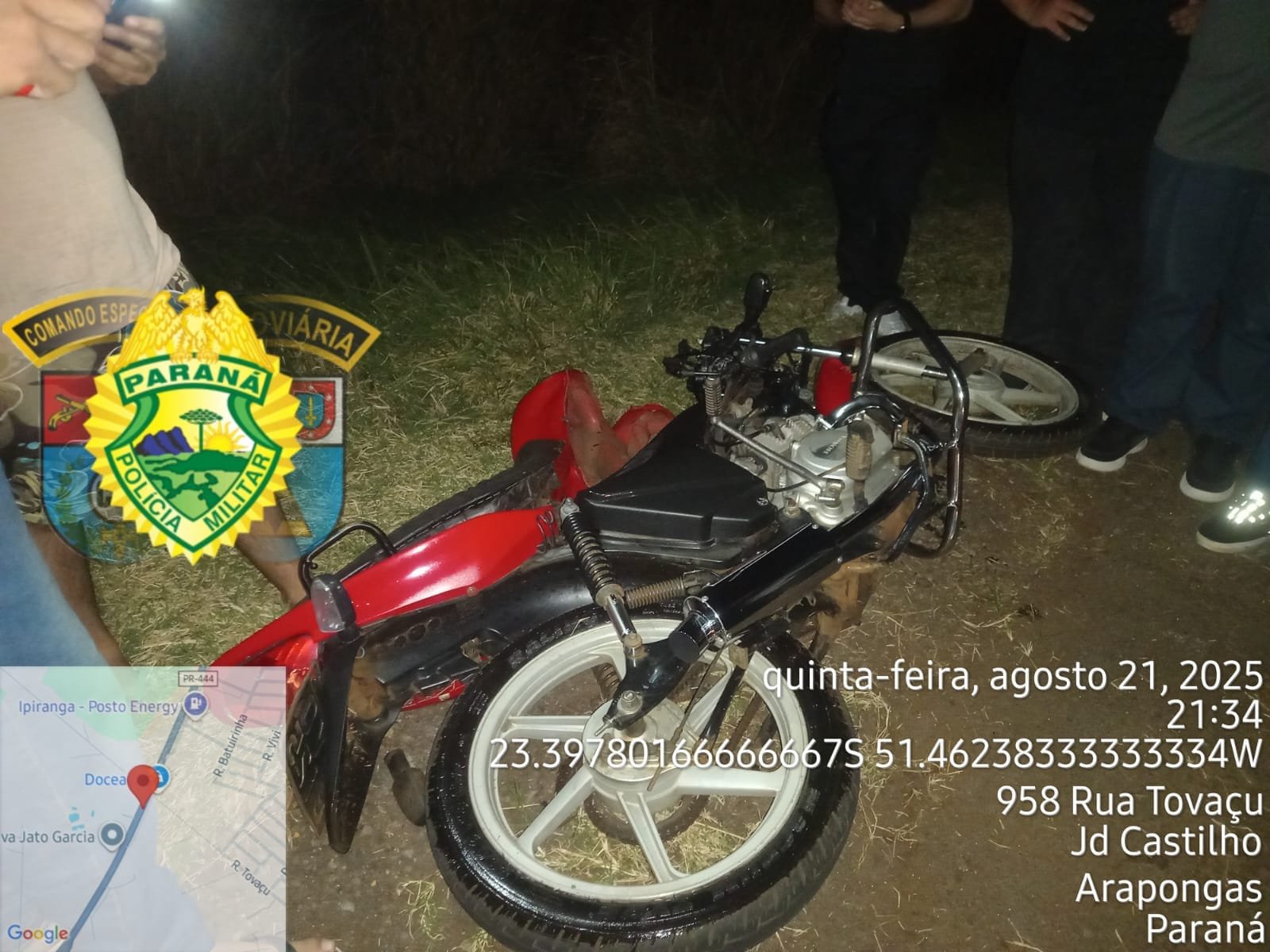 Acidente Fatal na PR-444: Jovem Motociclista Morre em Colisão com Veículo